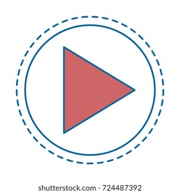 play button isolated icon
