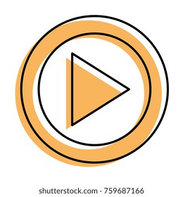 play button isolated icon