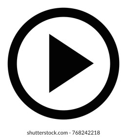 play button isolated icon
