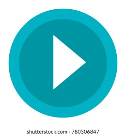 play button isolated icon