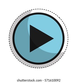 play button isolated icon vector illustration design