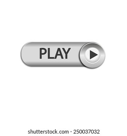 play button isolated on a white background