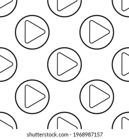 play button line seamless pattern vector illustration 