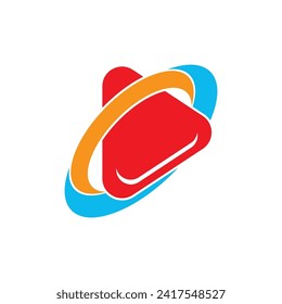 Play button logo icon design vector illustration