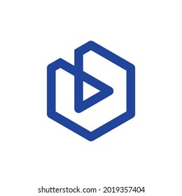 Línea de iconos del logotipo del botón Reproducir