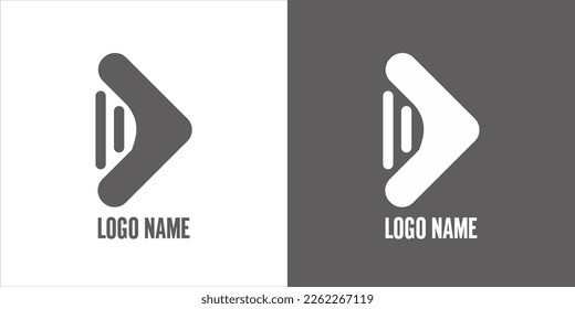 Play Button Logo like Music