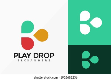 Play Button  Logo Vector Design. Abstract emblem, designs concept, logos, logotype element for template.