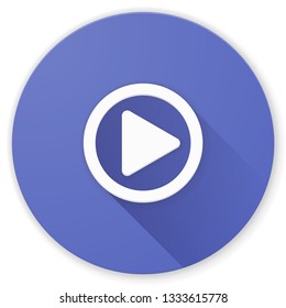 Play Button Material Design illustration