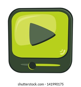 play button media application