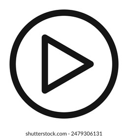 Button-Mediensymbol abspielen Ideal für Video- und Audiowiedergabe