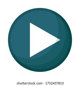 play button media isolated icon vector illustration design