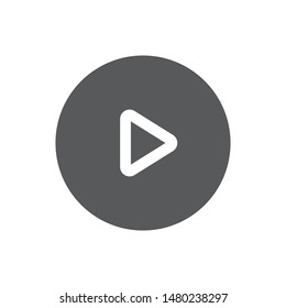 Play button, media player symbol
