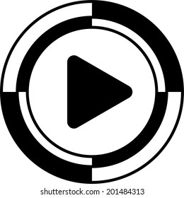 Play button mosaic