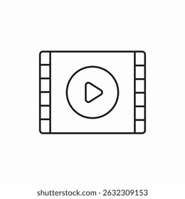 play button movie icon sign vector