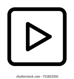 play button on isolated background