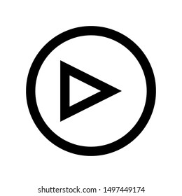 play button on out line 