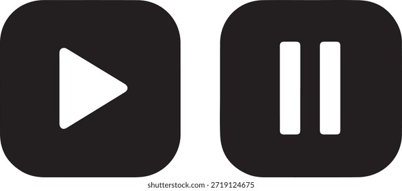 Reproduzir botão e pausar mídia de símbolo
