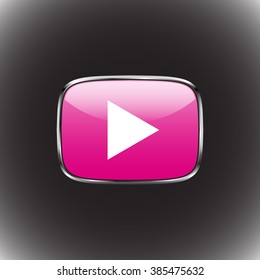 the play button pink