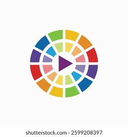 play button for playing video, start to play video icon