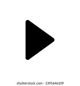 play button road sign icon sign signifier vector