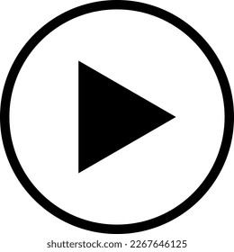 Play button simple illustration icon