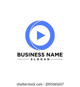 Play Button Simple Modern Design Logo Vector and Stock Images