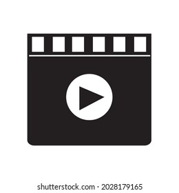 play button. Simple vector illustration, perfect for a video or music start sign on an app. Editable and color changing.