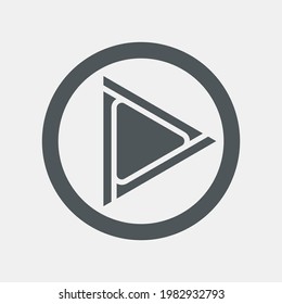 Play button site video quality vector illustration cut