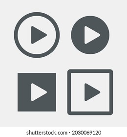 Play button site video quality vector illustration cut