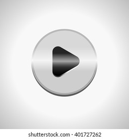 play button symbol. icon isolated media ui round button