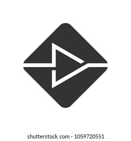 Play Button Symbol. Logo. Vector 10.