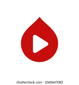 Play button symbol. media icon. logo. vector eps 10.