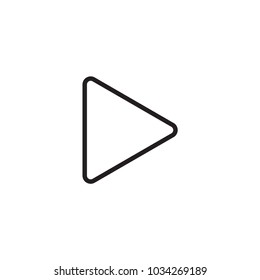 Play button vector icon