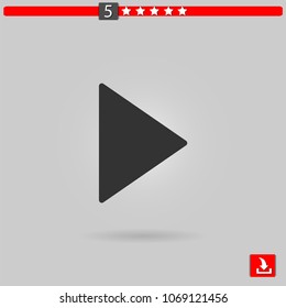 play button vector icon