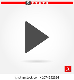 play button vector icon