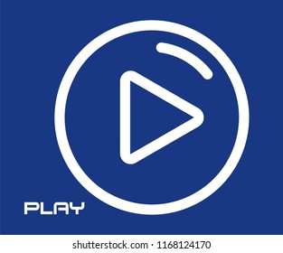 PLAY BUTTON VECTOR ICON 