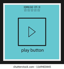 play button vector icon