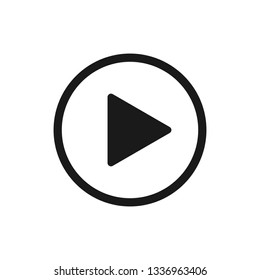 play button vector icon