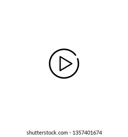 Play button vector icon