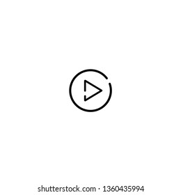 Play button vector icon