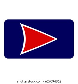 Play button vector icon