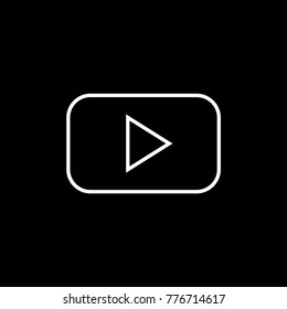 Play button vector icon