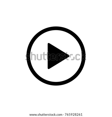 Play button vector icon