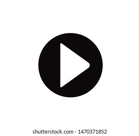 Play button vector icon. business