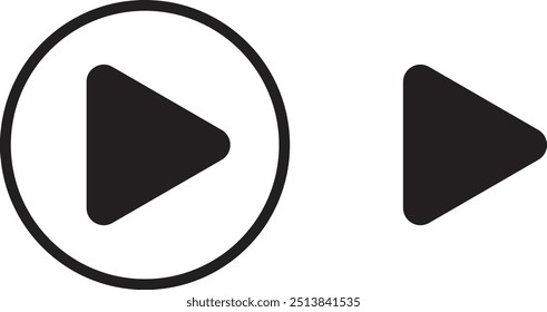 Play button vector icon eps
