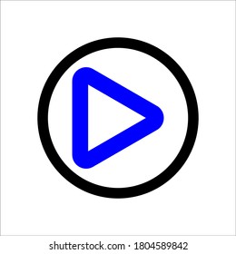 Play button Vector icon graphic