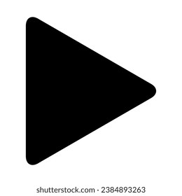 Play button vector icon. Play Icon for Graphic Design Projects.