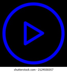 play button vector icon sign symbol. isolated graphic illustration
