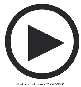 play button vector icon symbol