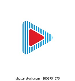 Play button Vector icon template